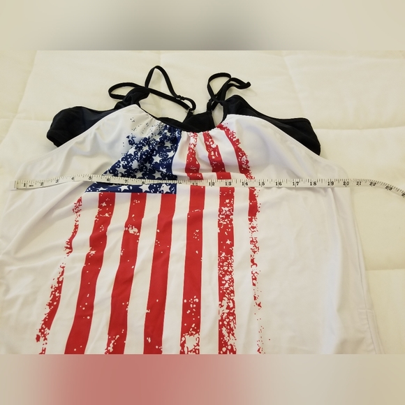 American flag Tankini Swimsuit XL - Picture 6 of 8